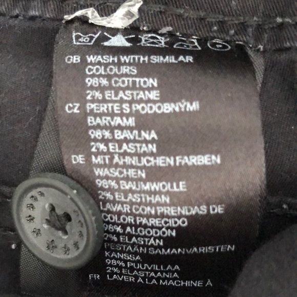 H&m Mama Maternity Black Cargo Pants Size 6 - Picture 8 of 8